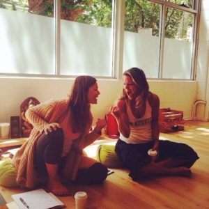 The inspiring Kerri Kelly (left) + Suzanne Sterling - Off The Mat, Into The World